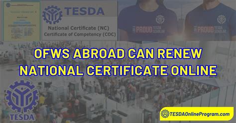 How to Renew TESDA Certificates Online for OFWs .